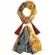 AutumnFall Women Girl Pendant Scarf With Tassel Rhinestone Necklace Scarves (U) N86