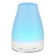 Senderwish 100ml Aromatherapy Essential Oil Diffuser Ultrasonic Air Humidifier with 7 Color LED Lamps and Adjustable... N3