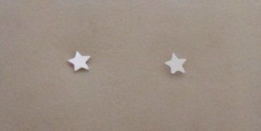 925 Sterling Silver Tiny Small Star Stud Earrings, 3 mm Diameter