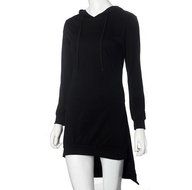 Morecome Women Sweatshirt Dress Double Split Hoodie Pullover Pockets Sweater (XL, Blue) N4