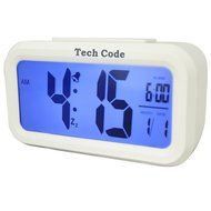 TechCode&reg;5.3" Smart, Simple and Silent LCD Clock Date Temperature Display Ascending Alarm Repeating Snooze and... N6