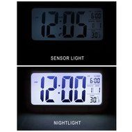 TechCode&reg;5.3" Smart, Simple and Silent LCD Clock Date Temperature Display Ascending Alarm Repeating Snooze and... N8