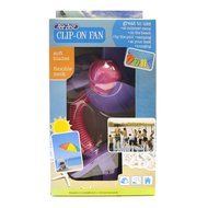 Tee-Zed T01 Clip-On Fan Great for the Beach, Pool, Camping, Work, Lounging or Just Chillin&#039;! -Pink Purple N25