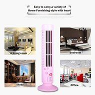 USB electric fan tower mini stereo type air conditioner small fan creative birthday present no fan blade (Pink) N10