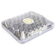 MIREN 52pcs Stainless Steel Cake Decorating Tips Set DIY Pastry Tubes Icing Piping Nozzles with Storage Box