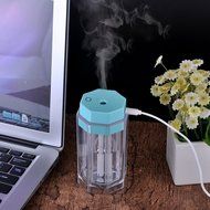 Colorful Light USB Crystal Mini Air LED Light Humidifier With Automatic Power Shut-off for Home Office Bedroom... N6