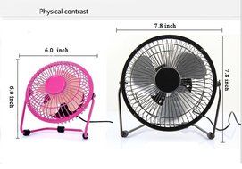 HOTGEE(TM) Quietness Metal Computer Laptop PC USB Plug Charger Mini Desk Cooler Fan with Nail Dust Collector... N5