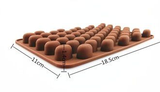 yueton 55 Cavity Silicone Coffee Beans Mold Chocolate Candy Ice Cube Tray Cake Decoration Bakeware Mould Maker N4