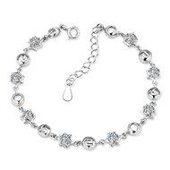 925 Sterling Silver Charm Bracelets Friendship Bracelets Bangle Gold Bracelets N4