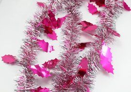2pcs/lot 1.6m/piece 5 styles garland hang up Christmas tree type Christmas decoration (Blue)