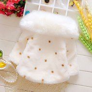 Yaheeda Baby Girl Plush Short Coat Cloak Jacket Outwear Snowsuit Ball Thick Warm Clothes N17