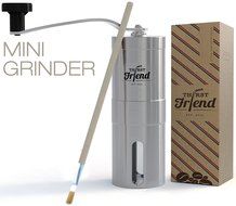 Thirst Friend MINI Manual Coffee Grinder With Free Cleaning Brush &amp; Waterproof Travel Pouch. Top Rated Portable... N3