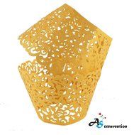 A&amp;S Creavention Vine Cupcake Holders Filigree Vine Designed Decor Wrapper Wraps Cupcake Muffin Paper Holders -... N4