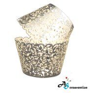 A&amp;S Creavention Vine Cupcake Holders Filigree Vine Designed Decor Wrapper Wraps Cupcake Muffin Paper Holders -... N5