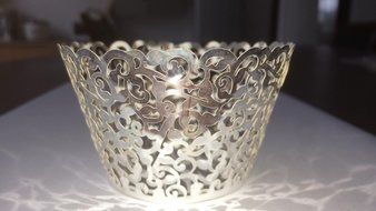 A&amp;S Creavention Vine Cupcake Holders Filigree Vine Designed Decor Wrapper Wraps Cupcake Muffin Paper Holders -... N6