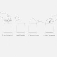 120ml Cool Mist Humidifier Ultrasonic Aroma Essential Oil Diffuser for Office Home Bedroom Living Room Study Yoga... N11