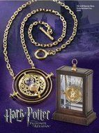 Time Turner Necklace Hermione Granger Rotating Spins Gold Hourglass Harry Potter N3