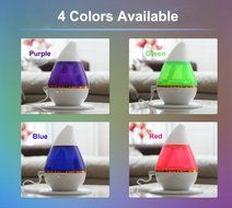 Uto Art Drop Shape Cool Mist Ultrasonic Humidifier with 250 ML 4 Color Available (250ML, Purple) N6