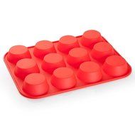 Docik Silicone Muffin Pan, BPA free Non Stick Heat Resistant Bakeware for Muffins, Cakes &amp; Cupcakes, 12 Cups Baking... N2
