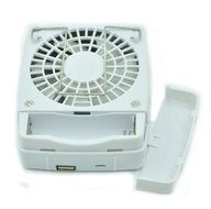 Portable Fan WAYCOM 2-in-1 Mini USB Fan + Power Bank - 3 Speeds Handheld Personal Cool Fan (White) N2