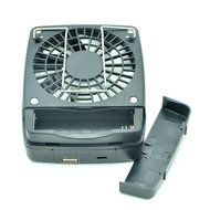 Portable Fan WAYCOM 2-in-1 Mini USB Fan + Power Bank - 3 Speeds Handheld Personal Cool Fan (White) N5