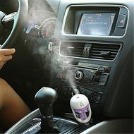 SALICO 180 Degree Rotation DC 12V Auto Mini Car Humidifier Car Charger Port Steam Mini Ultrasonic Humidifier Aroma... N12