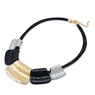 New Fashion Pendant Chain Crystal Choker Chunky Statement Bib Necklace Jewelry