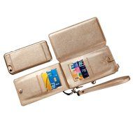 Card Holder Wallet, Urvoix(TM) Zipper Leather Handbag Flip Cover with Detachable Removable Kickstand Case for... N2
