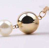 Fashion Women's Lady Pearls Long Chain Charms Sweater Chain Tassel Necklace N3