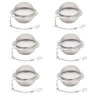 Fu Store 2pcs Stainless Steel Mesh Tea Ball 2.1 Inch Tea Infuser Strainers Tea Strainer Filters Tea Interval Diffuser... N3