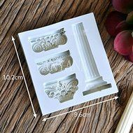 Anyana Silicone Roman Column Pillar Mold silicone Fondant Chocolate Paste Craft Mould