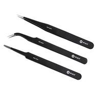 iFixit Pro ESD Tweezer Set with precision extra fine, blunt, and grooved tips by iFixit
