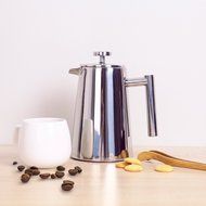 Plemo French Press Double Wall Stainless Steel Coffee Maker, 34 oz N2