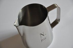 N.joy the Essentials Stainless Steel Milk Pitcher, Suitable for Coffee, Latte and Frothing Milk, Available in...