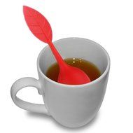 PersuingTech 3 Colors Food-grade Silicone Leaf Tea Ball Tea Bag Filter Creative Stainless Steel Insulation Tea...