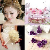 Marry Acting 1M Pearls Bead Chain Fishing Line Droplets Chain String Banquet for Wedding Party Decoration White N3