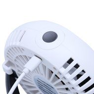 Small Desk Fan,Ladyker 5 Inch Rechargeable Portable Handheld Mini USB Fans for Travelling Camping Car Office Desktop... N27