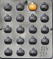 Pumpkin Bite Size Chocolate Candy Mold Halloween 927