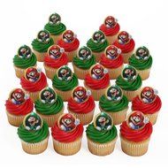 Super Mario 24 Cupcake Rings