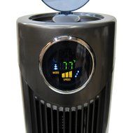 Arctic-Pro Digital Screen Oscillating Tower Fan with Remote Control, Dark Gray, 42-Inch N2