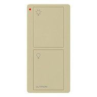 Lutron Pico - 2-Button Remote with On/Off Light Control - 30 ft. Range - Battery Operated - Ivory - PJ2-2B-GIV-L01...