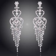 Women Gold Silver Filled Earring Crystal Drop Dangle Hook Stud Earrings Jewelry N13