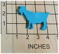 Farm Goat Shape Fondant Cookie Cutter and Stamp #1027
