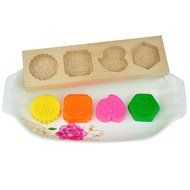 Benran Wooden Mid-autumn Festival Mooncake Mold (Fu Lu Shou Xi)