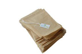 Tea Filter Bags with Drawstring - 100 pack Disposable Tea Infuser Bags - Biodegradable &amp; Chlorine Free
