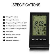 KOBWA Digital LCD Humidity Hygrometer Thermo Gauge Monitor with Alarm Clock/ Calendar/ Weather Forecast/ Moon... N5