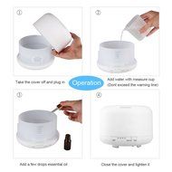 Essential Oil Diffuser, HUIRUI Ultrasonic Cool Mist Humidifier 500ml With 7 Colors Auto Change, Mist Intensity... N6