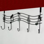 The Door 5 Hook Rack Decorative Hanger for Hanging Your Clothes Coat Hat , Black by Lightess N9