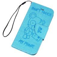 Galaxy S5 Case,Samsung Galaxy S5 Case (I9600) - Wallet Flip Stand Case Embossed Cute Bear PU Leather Case Shockproof... N36