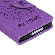 Galaxy S5 Case,Samsung Galaxy S5 Case (I9600) - Wallet Flip Stand Case Embossed Cute Bear PU Leather Case Shockproof... N37